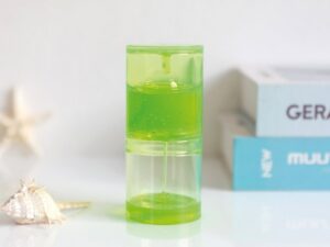 Reloj de arena gel verde