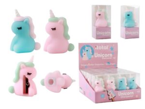 Sacapuntas Unicornio - expositor 24 uds