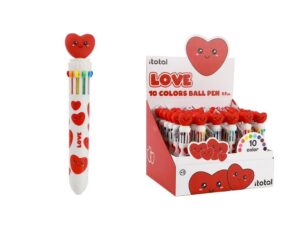 Bolígrafo Multicolor FOLLOW YOUR HEART - expositor 36 uds