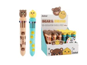 Bolígrafo Multicolor BEAR & PIO PIO - expositor 36 uds