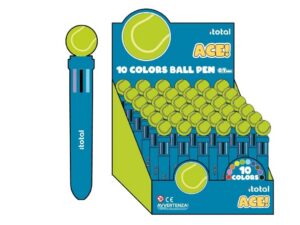 Bolígrafo Multicolor TENNIS - expositor 36 uds
