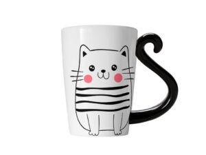 Taza de Cerámica Gato Blanco