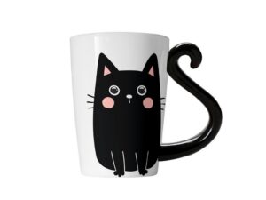Taza de Cerámica Gato Negro