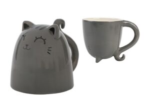 Taza de Cerámica Up & Down GREY CAT