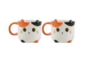 Taza de Espresso ORANGE CAT set de 2 uds