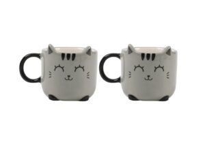 Taza de Espresso GREY CAT set de 2 uds
