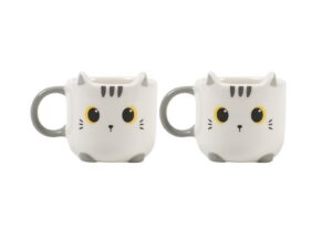 Taza de Espresso WHITE CAT set de 2 uds