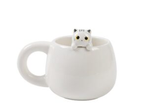 Taza de Cerámica con Charm WHITE CAT