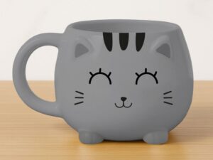 Taza Chunky GREY CAT
