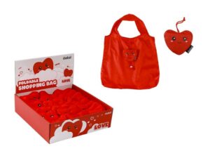 Bolsa de Compras plegable FOLLOW YOUR HEART - expositor 36 uds