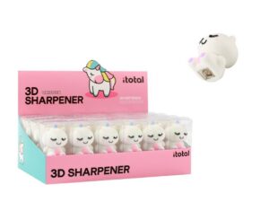 Sacapuntas 3D UNICORN - expositor 24 uds