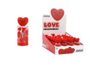 Sacapuntas FOLLOW YOUR HEART - expositor 24 uds