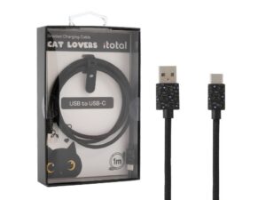 Cable USB - USB-C BLACK CAT