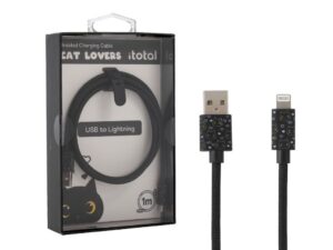 Cable USB - lightning BLACK CAT