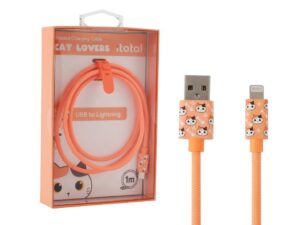 Cable USB - lightning ORANGE CAT