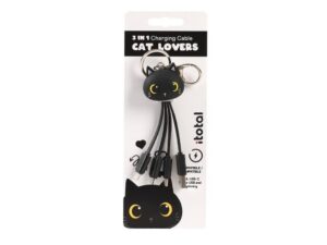 Cable 3 en 1 BLACK CAT