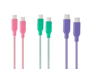 Cables USB-C pastel surtidos