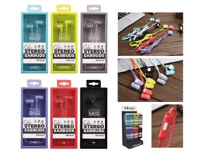 Auriculares colores mixtos - expositor 36 uds