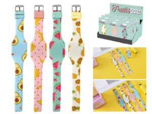 Reloj Táctil Frutas - expositor 24 uds