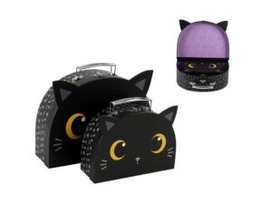Cajas de Regalo con asa BLACK CAT set de 2 uds