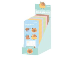 Set sticky notes CAPYBARA - expositor 72 uds