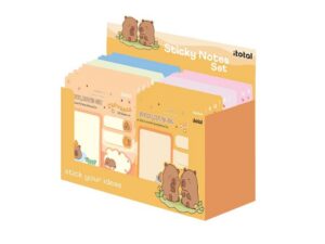 Sticky memos CAPYBARA - expositor 72 uds