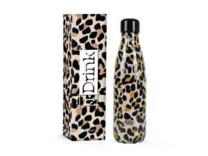 Botella Térmica 500 ml estampado leopardo