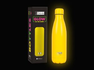 Botella Térmica 500 ml GLOW IN THE DARK amarillo