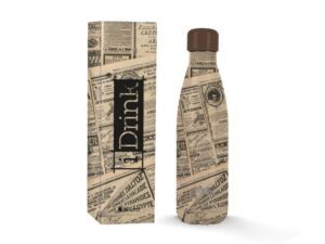 Botella Térmica 500 ml OLD NEWSPAPER