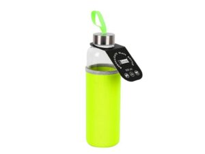 Botella de borosilicato 500 ml con funda amarilla en neopreno