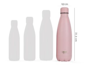 Botella Térmica 1000 ml rosa pastel