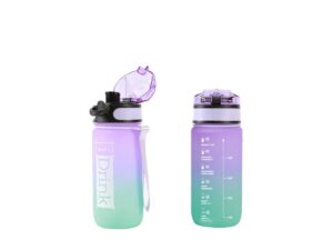 Botella Tritan 500 ml violeta y verde azulado