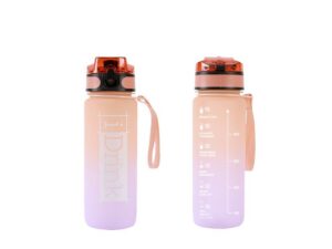 Botella Tritan 750 ml naranja y lila