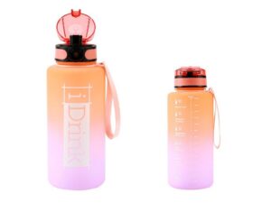 Botella Tritan 1500 ml naranja y lila