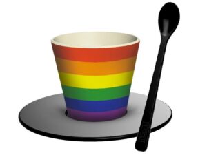Set de Taza, Cuchara y Plato RPET LOVE IS LOVE