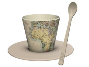 Set de Taza, Cuchara y Plato RPET OLD MAP