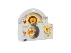 Set RPET Kids con Taza, Cuenco, Plato y Cubiertos ANIMALS