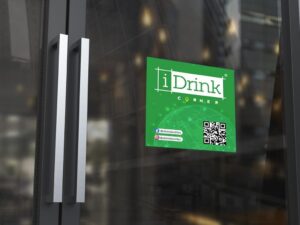 Vetrofania iDRINK Corner