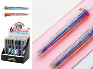 Bolígrafo Multicolor Arco Iris - expositor 24 uds