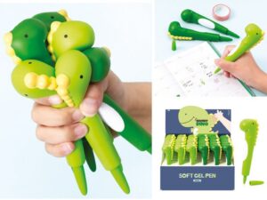 Bolígrafo Squishy Dinosaurio - expositor 36 uds