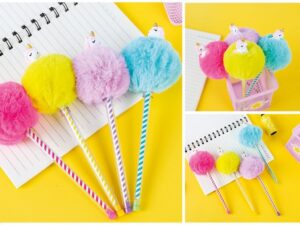 Bolígrafo Pom Pom Unicornio - expositor 16 uds