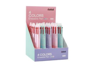 Boligrafo Borrable 4 en 1 pastel - expositor 25 uds