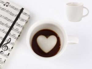 Taza de cerámica 3D Corazón
