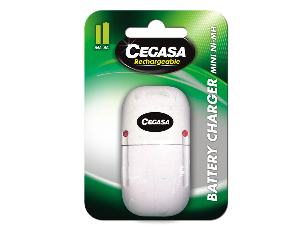 Cargador Cegasa Mini Compacto Blanco