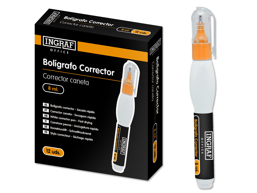 Bolígrafo Corrector 8 Ml Ingraf Office