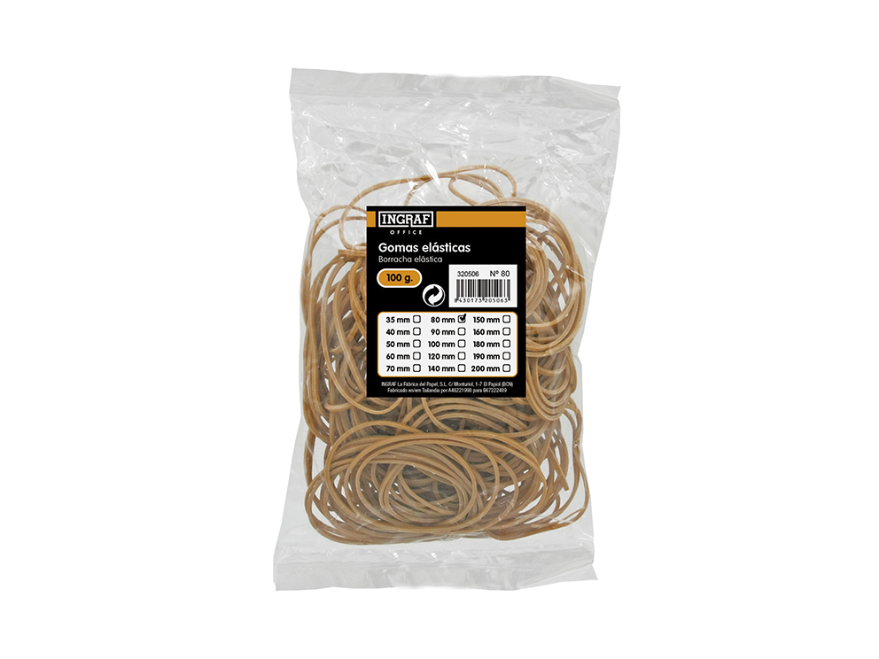 Bolsa Gomas Elásticas 100 grs. Office Club