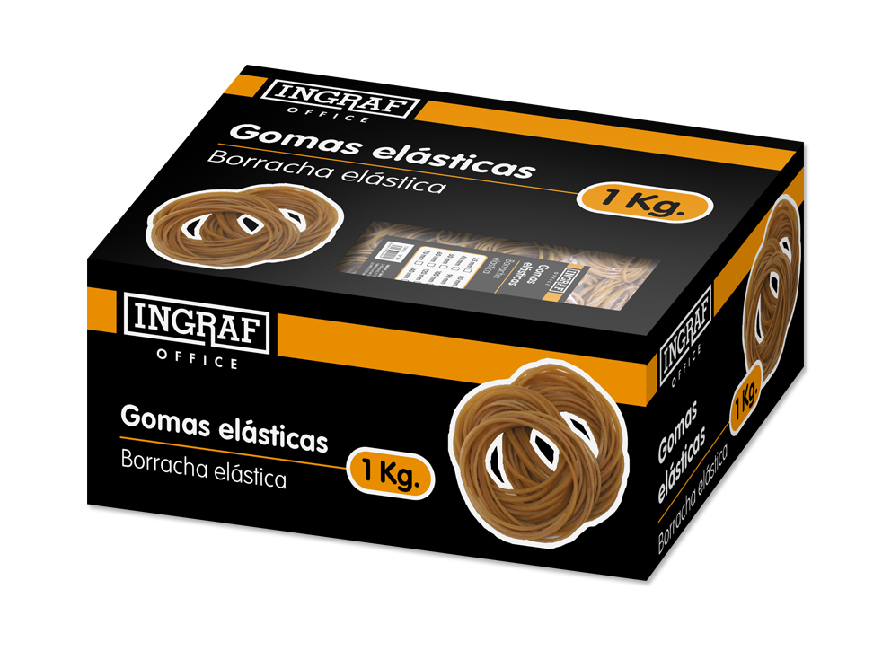 Caja De Gomas Elásticas Grandes Office Club