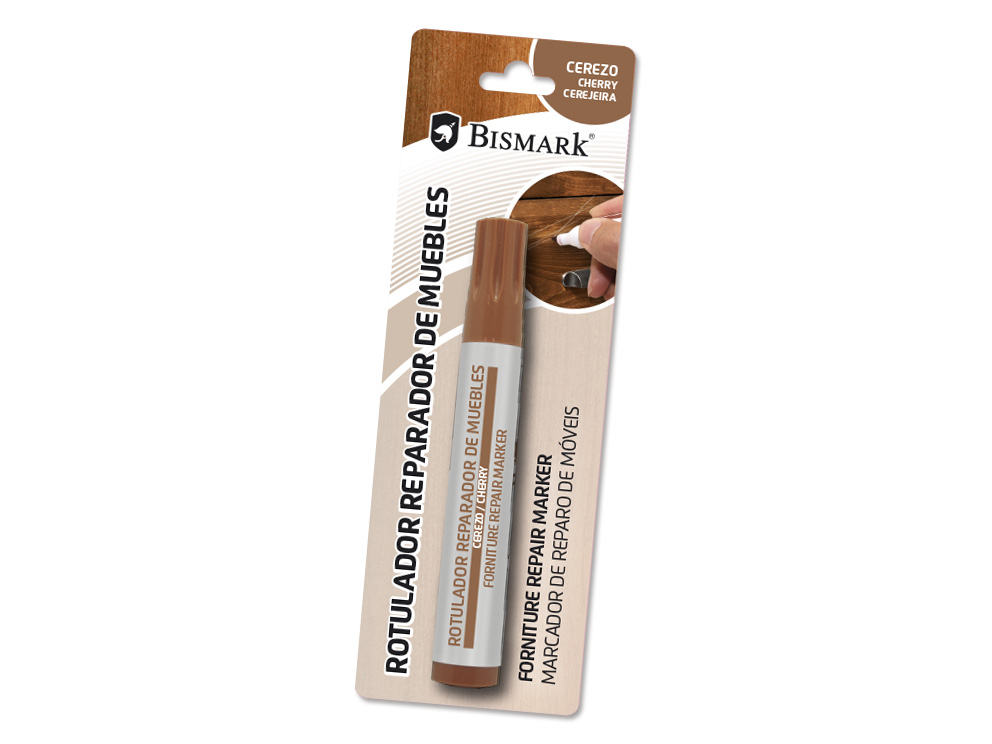 Rotulador Reparador Madera Bismark Color Cerezo
