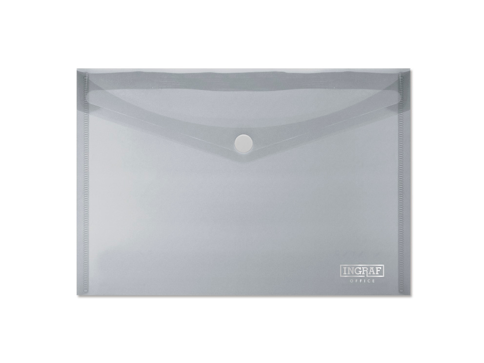 PP Sobre Portad. C/ Broche A5 Ingraf Office Transparente