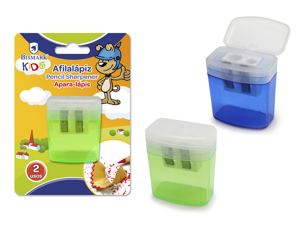 Afilalápiz 2 Usos Con Depósito Blister
